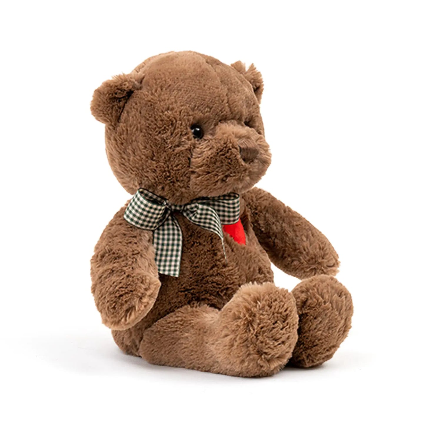 15” Brown Teddy Bear Plush with Heart