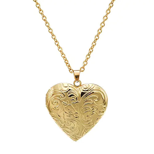 Locket Pendant Necklace – Gold