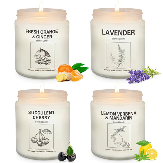 4-Pack Lavender Soy Candles – 7.1oz