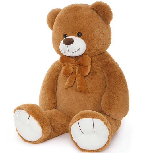 4-Foot Giant Teddy Bear Plush – Dark Brown